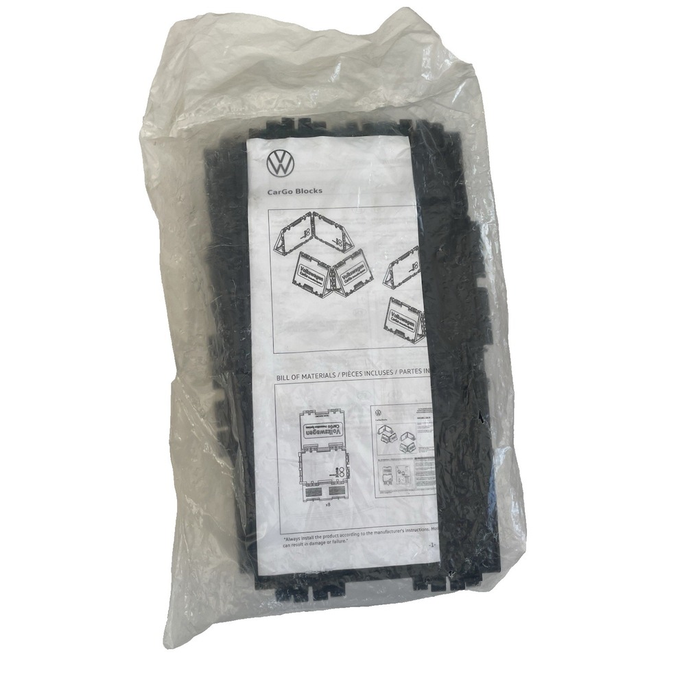 Volkswagen OEM CargoGo Blocks System Trunk Cargo 8 Piece Organizer Set